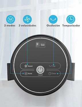 Ventilador de torre Better Homes & Gardens con control remoto 3 velocidades