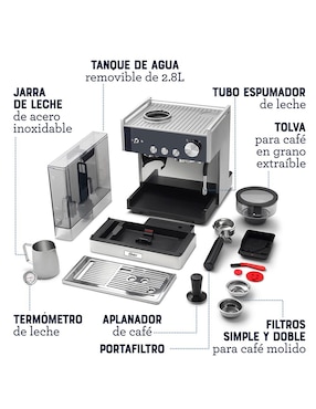 Cafetera espresso Oster Perfect Brew Máxima BVSTEM7400