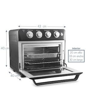 Freidora de aire Elite Gourmet 17 L F9100