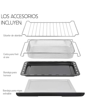 Freidora de aire Elite Gourmet 17 L F9100