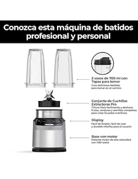 Licuadora personal Ninja BN401 2 velocidades