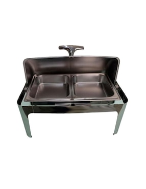 Chafer bufetera de acero inoxidable Shorbull hotelera 1/2 2 compartimentos