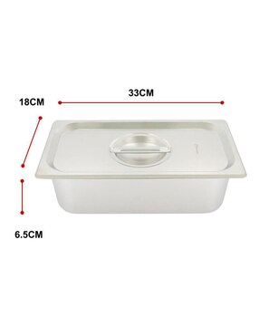 Chafer bufetera de acero inoxidable Shorbull aino-1/3-65 1 compartimento