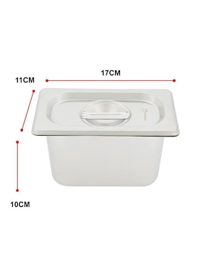 Chafer bufetera de acero inoxidable Shorbull AINO-1/9-100 1 compartimento