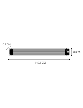 Calefactor de pared eléctrico Heat Wave de 220 V