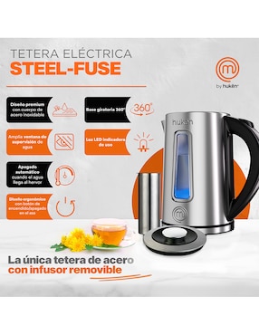 Tetera eléctrica Masterchef de acero inoxidable