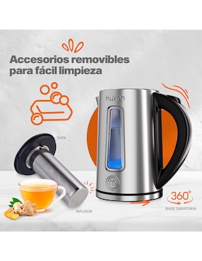 Tetera eléctrica Masterchef de acero inoxidable