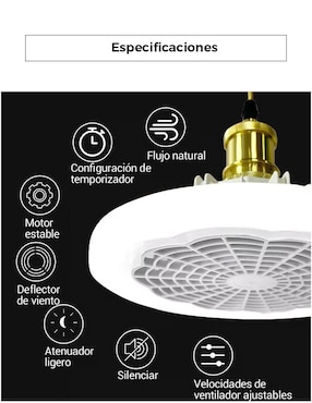 Ventilador de techo Dosyu Technology con control remoto 3 velocidades