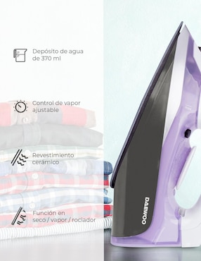 Plancha Daewoo DSI-9204 suela esmaltada con acero inoxidable