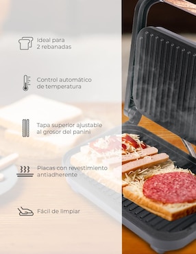 Parrilla eléctrica Daewoo DHG-2675 de acero inoxidable
