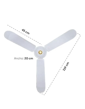 Ventilador 3 en 1 Adir con control remoto 5 velocidades