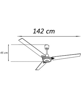 Ventilador de techo Igoto 5 velocidades