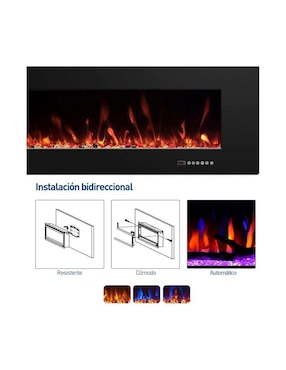 Calefactor de chimenea eléctrico Bluelander de 220 V