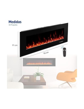 Calefactor de chimenea eléctrico Bluelander de 220 V