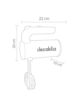 Batidora manual Decakila 7 velocidades Kmmx006B