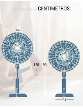 Ventilador de pedestal Roosevelt Outdoors 3 velocidades