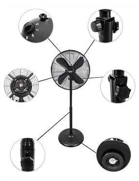 Ventilador de pedestal Roosevelt Outdoors 3 velocidades