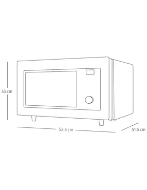 Horno de microondas de convección con grill Samsung modelo MC32DG7646CKAX 1.1 pies cúbicos