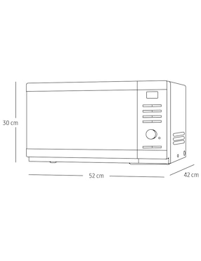 Horno de microondas con grill Samsung modelo MG32DG4524CGAX 1.1 pies cúbicos