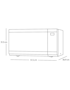 Horno de microondas con grill Samsung modelo MG40DG5525AGAX 1.4 pies cúbicos