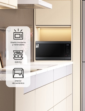 Horno de microondas con grill Samsung modelo MG40DG5525AGAX 1.4 pies cúbicos