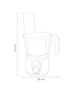 Procesador de alimentos Decakila cuchillas de acero inoxidable