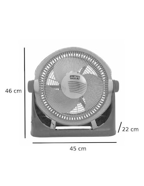 Ventilador de piso MAN con control remoto 3 velocidades