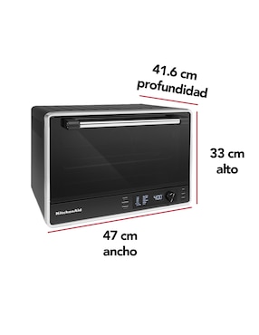 Horno eléctrico freidora Kitchenaid KCO224LBM 28 l
