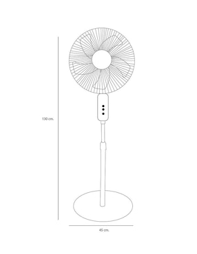 Ventilador de pedestal Dace 3 velocidades