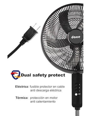 Ventilador de pedestal Dace 3 velocidades