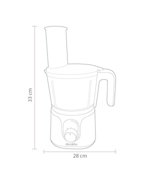Procesador de alimentos Decakila Inalámbrico cuchillas de acero inoxidable