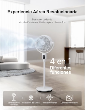 Ventilador de pedestal Heuman Brand con control remoto 9 velocidades