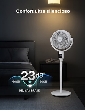 Ventilador de pedestal Heuman Brand con control remoto 9 velocidades