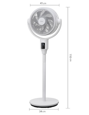 Ventilador de pedestal Heuman Brand con control remoto 9 velocidades