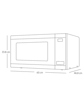 Horno de microondas convencional Samsung modelo MS19M8020AS/AX de 1.9 pies cúbicos