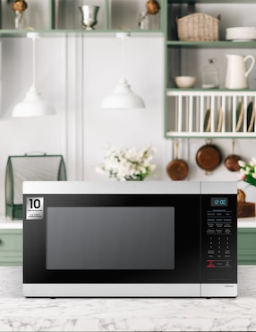 Horno de microondas convencional Samsung modelo MS19M8020AS/AX de 1.9 pies cúbicos