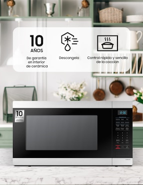 Horno de microondas convencional Samsung modelo MS19M8020AS/AX de 1.9 pies cúbicos