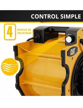 Ventilador de piso Caterpillar con control remoto 4 velocidades