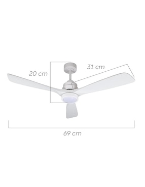 Ventilador de techo Igoto con control remoto 6 velocidades