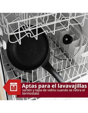 Sartén eléctrico con tapa Elite Gourmet de acero inoxidable