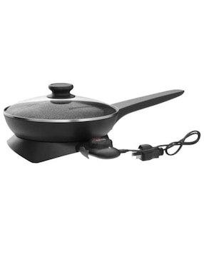 Sartén eléctrico con tapa Elite Gourmet de acero inoxidable
