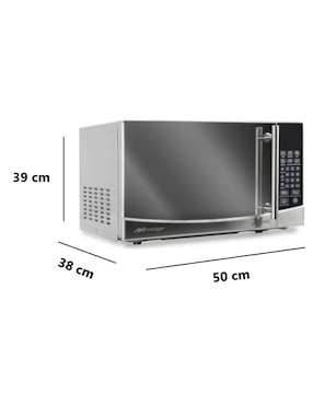 Horno de microondas convencional Mirage modelo MWD020E-PLATA 0.7 pies cúbicos