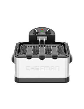 Freidora de aceite con compartimento triple Chefman 4.2 L Rj07-45-Ss-Mx-V2