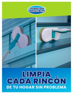 Trapeador multifuncional eléctrico Hurricane Floating Mop