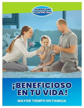 Trapeador multifuncional eléctrico Hurricane Floating Mop