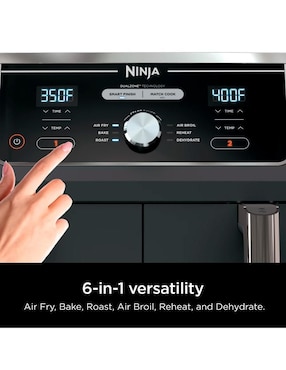 Freidora de aire con compartimento doble Ninja 9.5 L Dz401