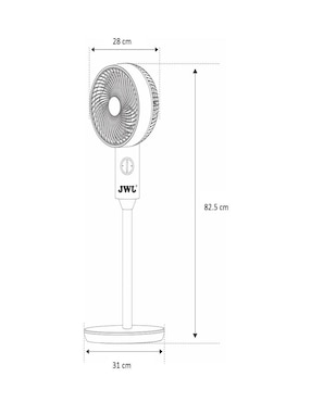 Ventilador de piso JWJ 3 velocidades