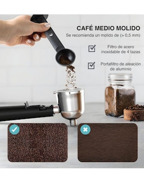 Cafetera de goteo Ola Casa espresso y cappuccino