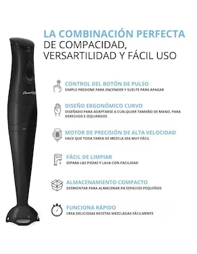 Batidora de inmersión Elite Gourmet Ehb2425B