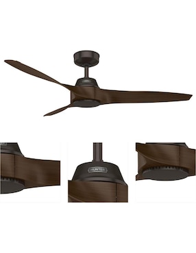 Ventilador de techo Hunter con control remoto 3 velocidades